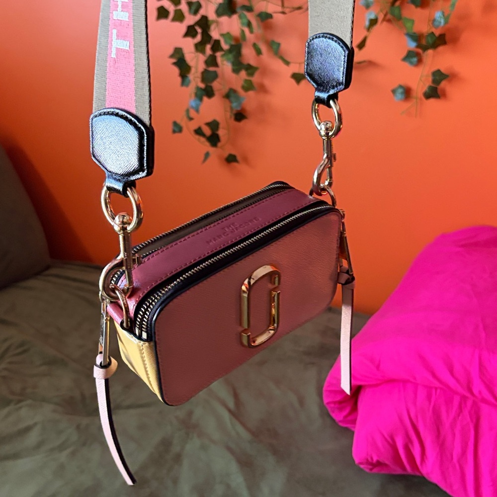 Marc Jacobs Pink and Gold Mini Bag